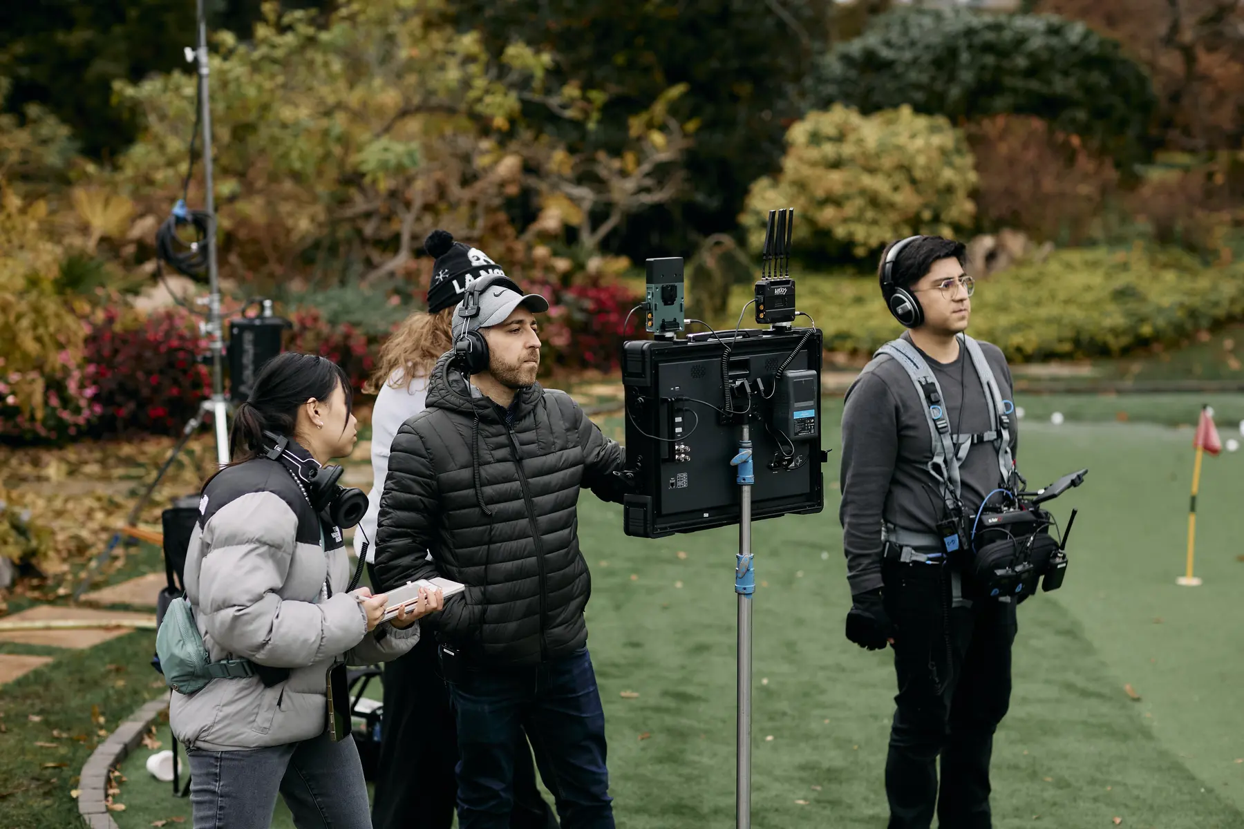 Dom Cutrupi directing on set